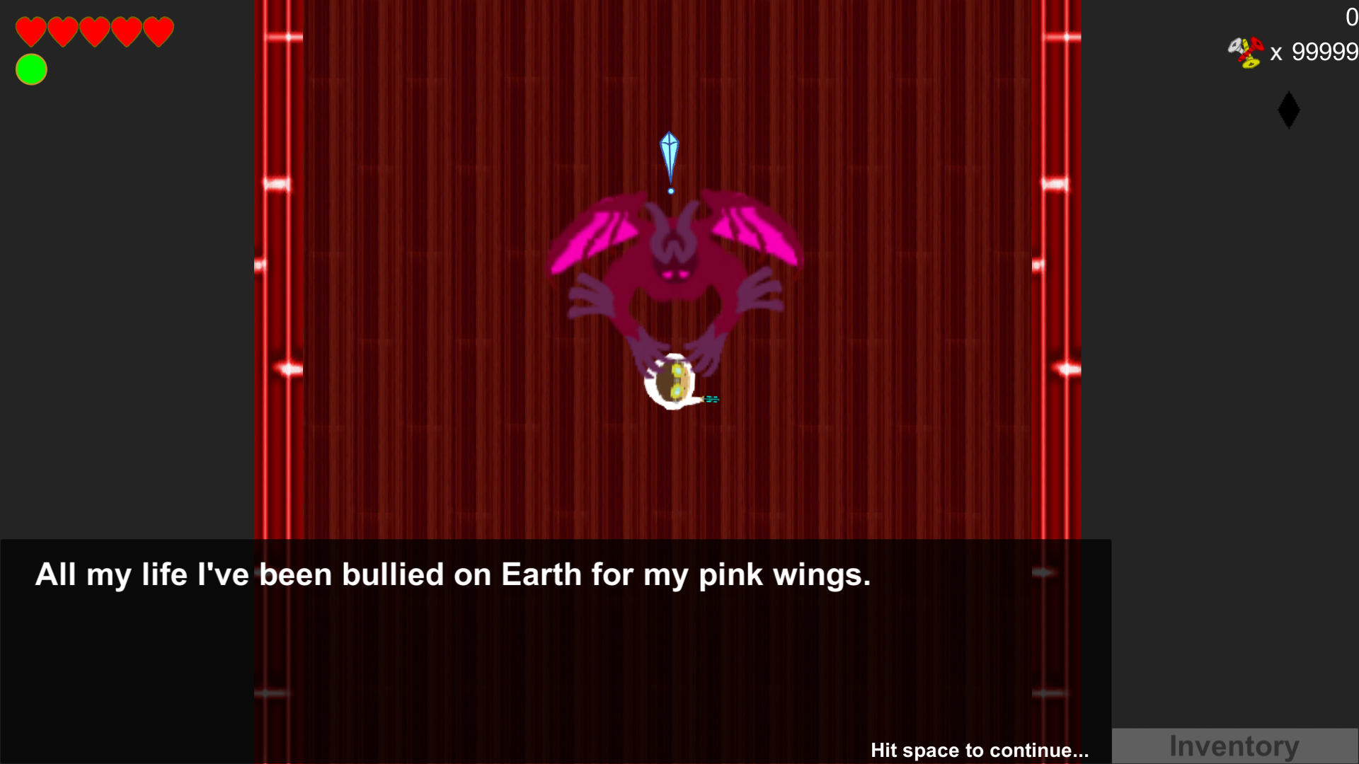 Charlie the pink demon needs help.