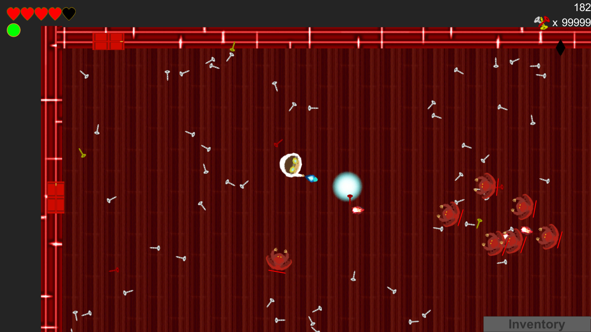 Imps charge after the player.