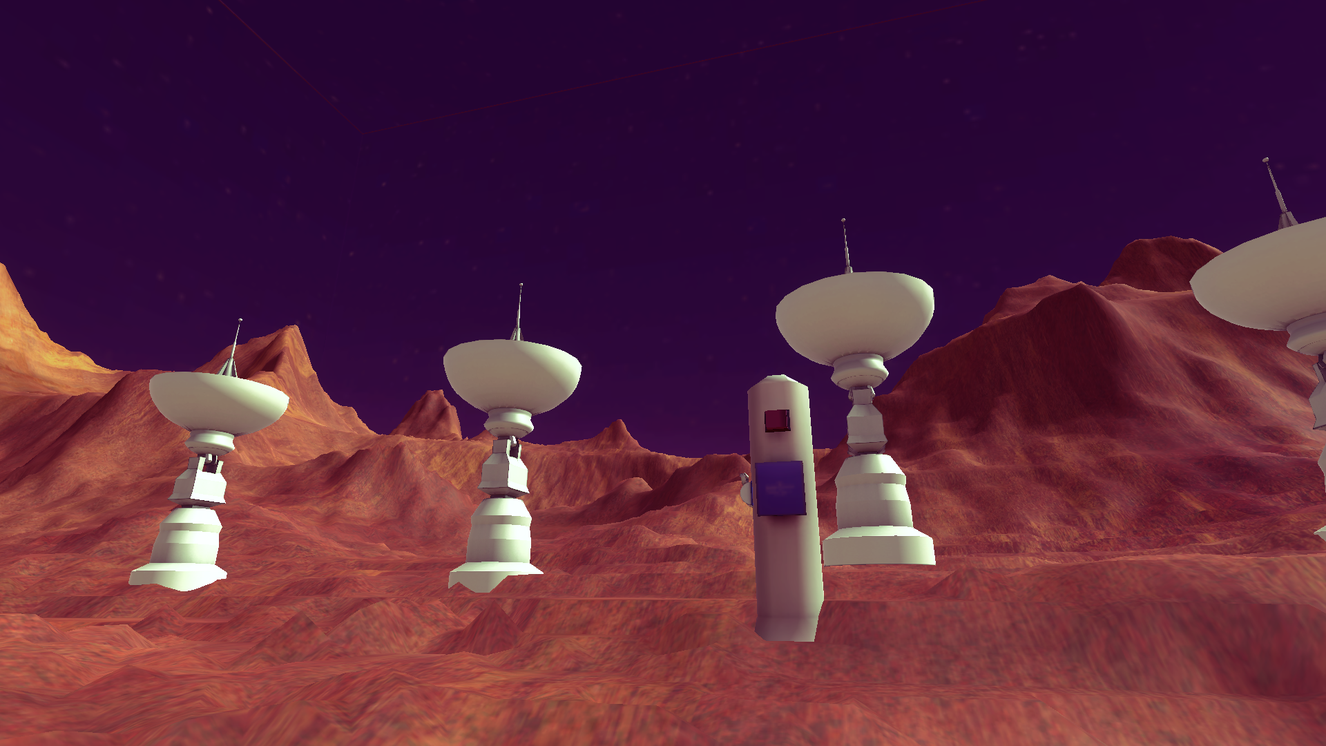 Picture of multiple radio telescopes