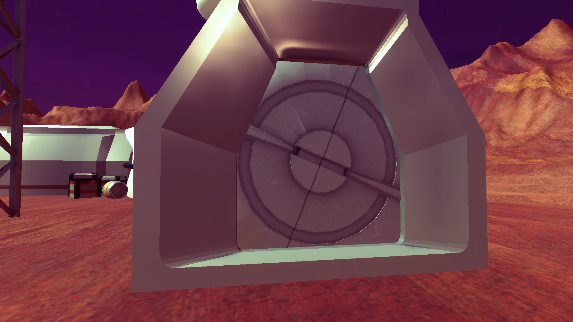 Picture outside of air lock